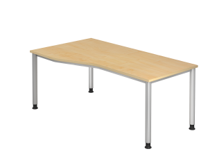 Schreibtisch breite 180cm mit Einkerbung