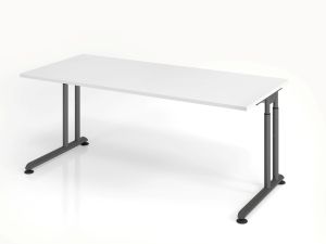 Schreibtisch "B.eton" Weiß / Graphit B180