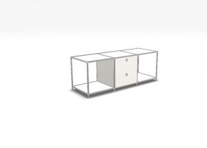 Regalsystem 114,2 x 37,5 x 43,2 mit Schubladen