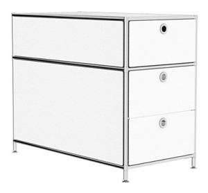 Container mit 3 Schubladen auf Stellfüßen