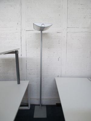 Deckenfluter Alusilber Leuchtstoff