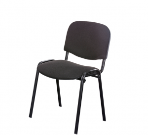 Besucherstuhl "LEDA" Schwarz/Schwarz
