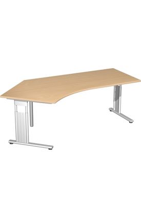 Schreibtisch MOVE C-Fuß - Links 135°