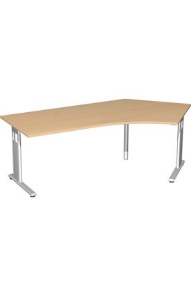 Schreibtisch MOVE C-Fuß - Rechts 135°