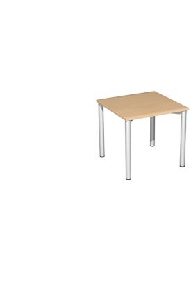 SCHREIBTISCH MOVE BREITE 80cm  4-FUß-RUNDROHR 