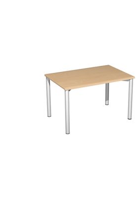 SCHREIBTISCH MOVE BREITE 120 4-FUß-RUNDROHR