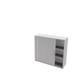 Querrolladenschrank 3OH nach rechts schließend B120-Lichtgrau