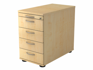STANDCONTAINER TIEFE 80cm MIT 4 SCHUBLADEN
