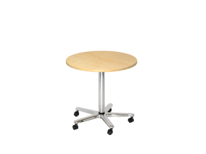 Sitz-/Stehtisch rund 80x80cm auf Rollen